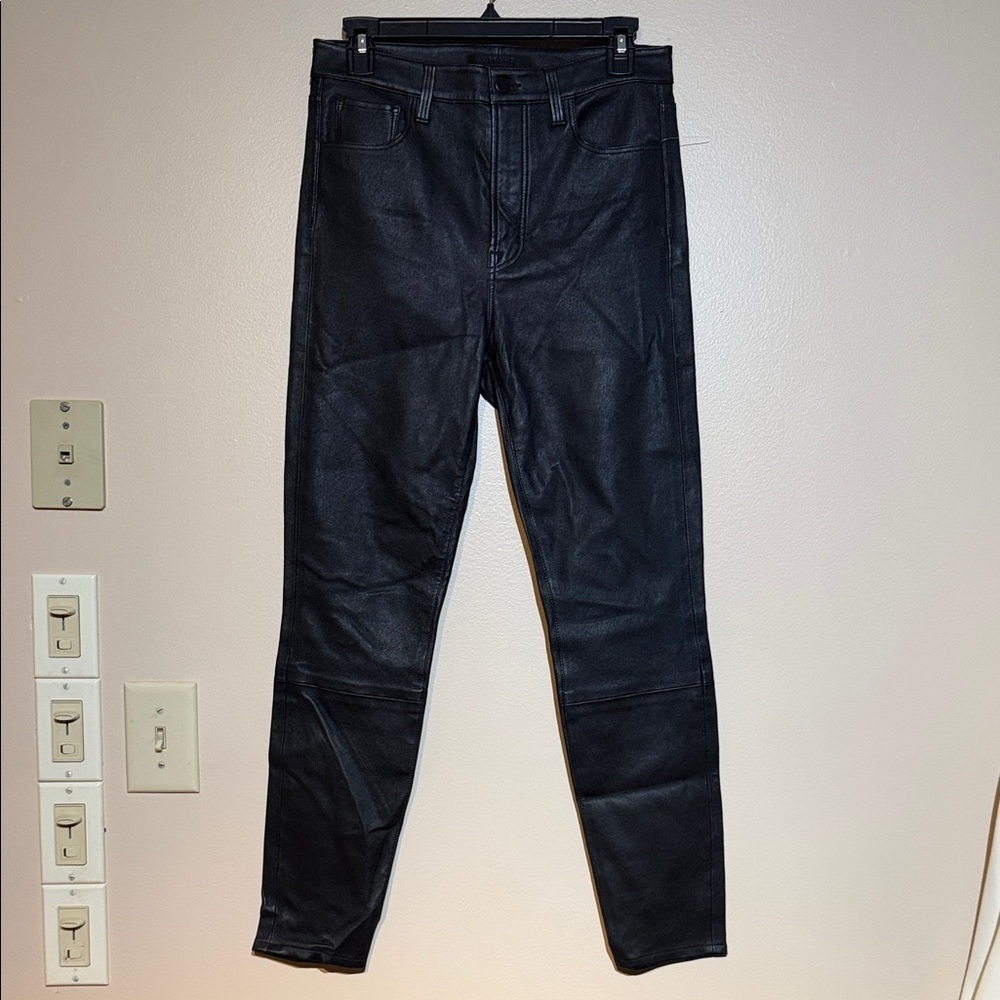 J Brand Black Leather Pants